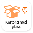 Kartong med glass